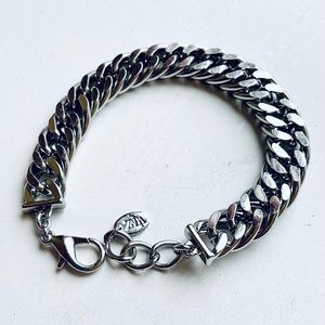 Zara Silver Tone iron/zinc chain bracelets. Lobster clasp